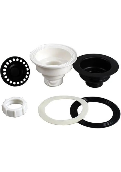 Siyah Stil Mutfak Lavabo Drenaj Plastk Drenaj Düzeneği Süzgeç Sepeti Mutfak Kuvars Taş Lavabo Için Drenaj Durdurucu Çapı (Yurt Dışından) fırsatları