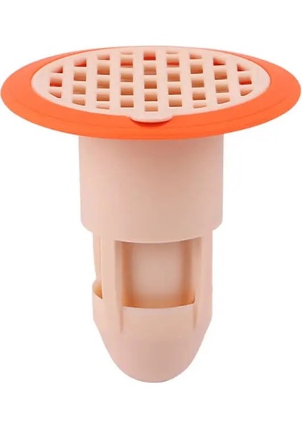 Pembe Tarzı Banyo Duş Zemin Süzgeç Kapak Fiş Tuzak Silikon Koku Önleyici Lavabo Banyo Su Tahliye Filtresi Böcek Önleme Deodorant (Yurt Dışından)