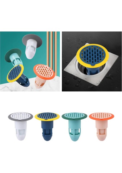 Pembe Tarzı Banyo Duş Zemin Süzgeç Kapak Fiş Tuzak Silikon Koku Önleyici Lavabo Banyo Su Tahliye Filtresi Böcek Önleme Deodorant (Yurt Dışından) fiyatları