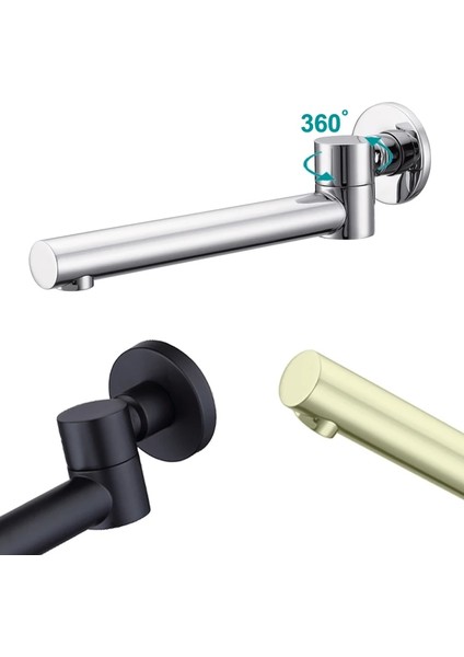 SP0005CP Dönme Stili Yok 20 Santimetre Lavabo Bataryası Aksesuarları Duvara Monte Musluk Çıkışı Döner mm Krom Siyah Altın Gun Metal Gri Beyaz Fırçalı (Yurt Dışından) modelleri