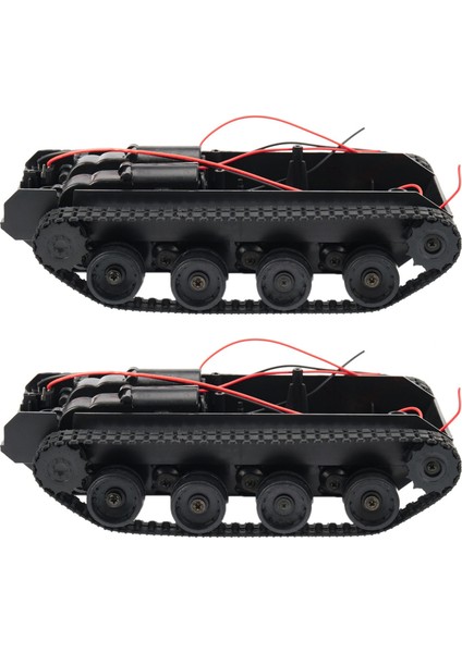 2x Rc Tankı Akıllı Robot Tank Araba Şasi Kiti Lastik Parça Paletli 130 Motor Diy Robot Oyuncaklar Çocuklar Için (Yurt Dışından)