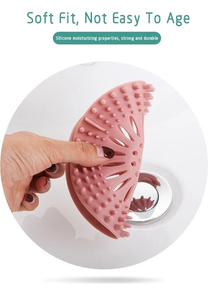 Pembe Tarzı 1 Adet Banyo Saç Lavabo Filtresi Zemin Drenaj Süzgeç Su Saç Durdurucu Banyo Catcher Duş Kapağı Takunya Banyo Aksesuarları Baño (Yurt Dışından) modelleri