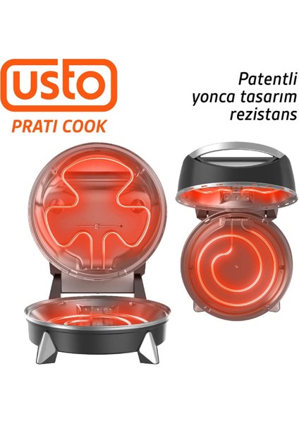 2850 Prati Cook Çok Amaçlı Pişirici Siyah