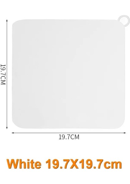 Beyaz 19.7X19.7CM Tarzı Licone Yer Sifonu Deodorant Pedi Mutfak Lavabo Süzgeci Tuvalet Pedi Banyo Anti Koku Kanalizasyon Deodorant Kapağı Su Durdurucu (Yurt Dışından)