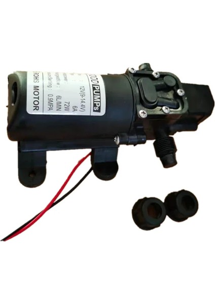 12V70W-3 Yeni Dc 12V I 6lmin Su Yüksek Basınçlı Diyaframlı Kendinden Emişli Pompa 72W (Yurt Dışından)
