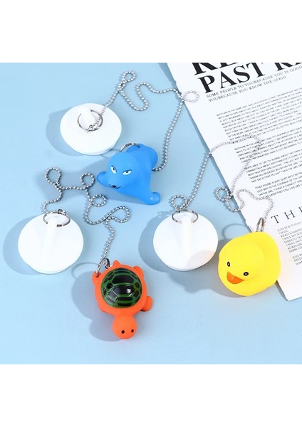 A9 Tarzı Artoon Ördek Denizyıldızı Ahtapot Kaplumbağa Köpekbalığı Su Geçirmez Kauçuk Fiş Yaratıcı Küvet Lavabo Stoper Renk (Orangewhiteblack) (Yurt Dışından) indirimleri