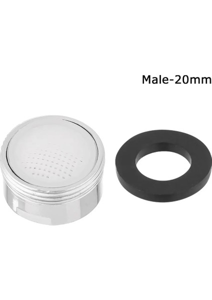 ERKEK-20MM Tarzı Banyo Musluk Yedek Parça Musluk Havalandırıcı Su Tasarrufu Sağlayan Erkek Kadın Borulu Uç Difüzör Filtre Memesi Yıkayıcı Mutfak Aracı (Yurt Dışından)