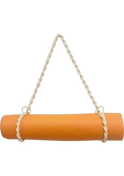 Yoga Mat Taşıma Askısı El Yapımı Boho Tığ Makrome Ayarlanabilir Omuz Askısı Yoga Mat Sling Egzersiz Fitness (Yurt Dışından)