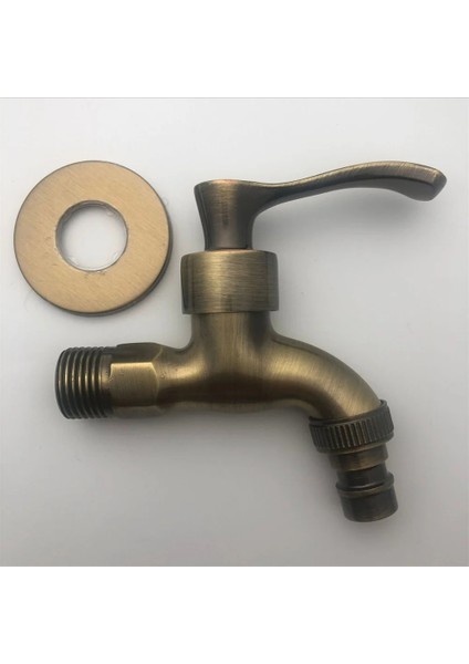 No.4 Stili Antik Bronz Çamaşır Makinesi Vinç Dekoratif Açık Musluk, Vintage Bahçe Bibcock Musluk Duvara Monte Paspas Musluk Pirinç (Yurt Dışından)
