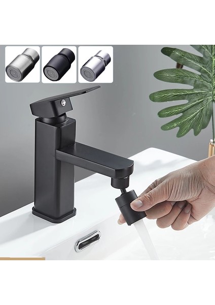 Tip-2 Siyah Stil Sıçrama Filtresi Musluk 720 Derece Rotasyon Püskürtme Kafası Lavabo Musluk Genişletici Adaptörü Mutfak Musluk Memesi Esnek Musluk Püskürtücü (Yurt Dışından) modelleri