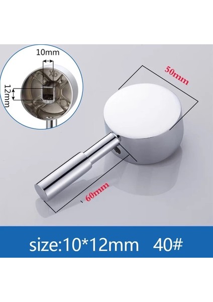 Mingjin Shop2 40MM Tip 7 Stili Banyo Yedek Musluk Kolu Krom Kaplama Musluklar Aksesuarları Kartuş Makara Musluk Tek Metal Kolu Kolu (Yurt Dışından)