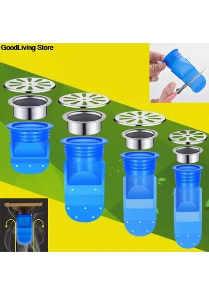 C Tarzı 1 Adet Mutfak Koku Önleyici Fiş Lavabo Duş Süzgeci Banyo Lavabo Drenajı Yer Sifonu Yuvarlak Paslanmaz Çelik Kaçak Drenaj Aksesuarları (Yurt Dışından) modelleri
