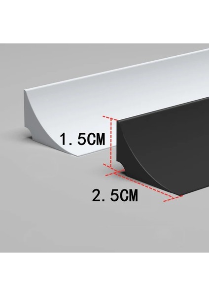 Siyah Stil 50CM 1m-8m Mutfak Bükülebilir Silikon Su Durdurucu Şerit Tezgah Boşluğu Banyo Duş Barajı Taşkın Bariyeri Kuru Islak Ayırma (Yurt Dışından)