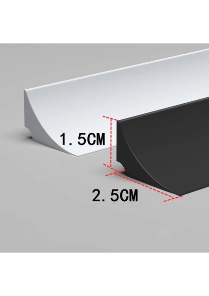 Siyah Stil 50CM 1m-8m Mutfak Bükülebilir Silikon Su Durdurucu Şerit Tezgah Boşluğu Banyo Duş Barajı Taşkın Bariyeri Kuru Islak Ayırma (Yurt Dışından)