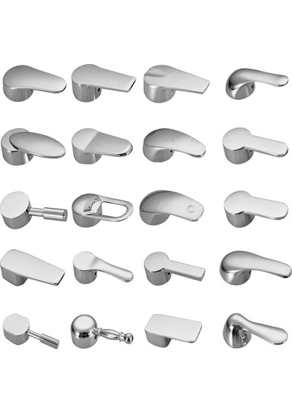 40MM Yasi Tarzı Yedek Musluk Kolu Krom Kaplama Banyo Muslukları Aksesuarları Kartuş Makara Musluk Tek Metal Kol Kolu (Yurt Dışından)