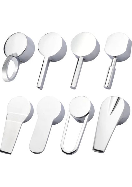 40MM Yasi Tarzı Yedek Musluk Kolu Krom Kaplama Banyo Muslukları Aksesuarları Kartuş Makara Musluk Tek Metal Kol Kolu (Yurt Dışından)