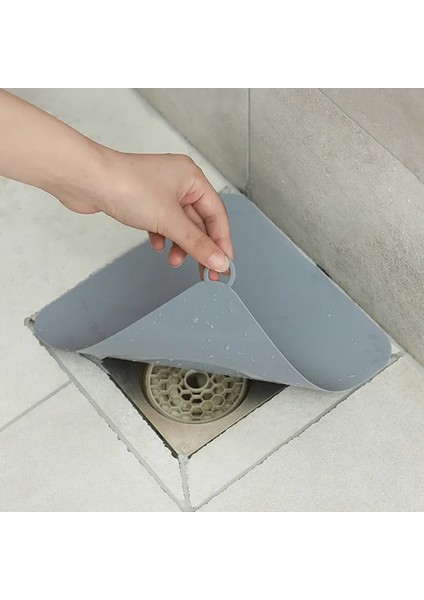 Gri Tarzı 19,7 cm x 19,7 cm Licone Yer Sifonu Deodorant Pedi Mutfak Lavabo Süzgeci Tuvalet Pedi Banyo Anti Koku Kanalizasyon Deodorant Kapağı Su Durdurucu (Yurt Dışından) modelleri