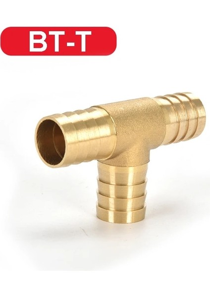 T-3 Yollu Stil Dış Çap 8 mm Bağlantı Parçaları Konektörü Bakır Pagoda Hava Yakıt Su Borusu Pirinç Diken Boru Tesisat Dikenli Bağlantı Çoğaltıcı Adaptörü (Yurt Dışından)