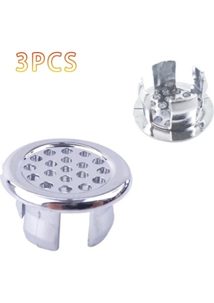 B Tipi 3 Adet Tarzı Lavabo Taşma Halkası Taşma Halkası Içi Boş Küvet Lavabo Deliği Yuvarlak Taşma Kapağı Mutfak Banyo Havzası Trim (Yurt Dışından)