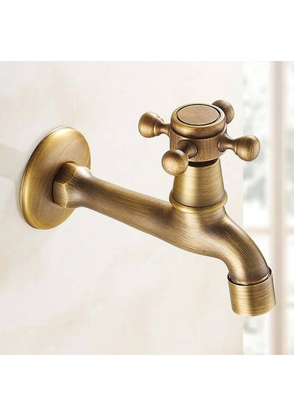 Kısa B Stili Uzun Bahçe Kullanımı Bibcock Musluk Musluk Vinç Antika Pirinç F Banyo Duvara Monte Çamaşır Makinesi Su Musluk Dokunun (Yurt Dışından) modelleri