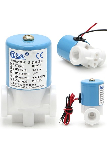 Pratik G" Hqv1 Solenoid Valf Plastik Normalde Kapalı 2 Yollu 12V Dc Psı Pa Minyatür Valfler 40*30*60MM (Yurt Dışından)