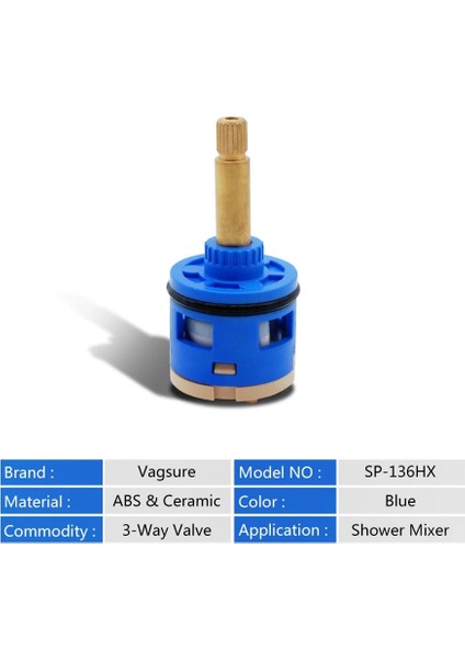 FX-3331-3GN Stili Pirinç Abs Duş Musluk Sütun Seramik Disk Kartuşu 3 Yollu Karıştırma Vanası Mikser Duş Bar Dokunun Duş Banyo Karıştırma Vanası Banyo (Yurt Dışından) fırsatları