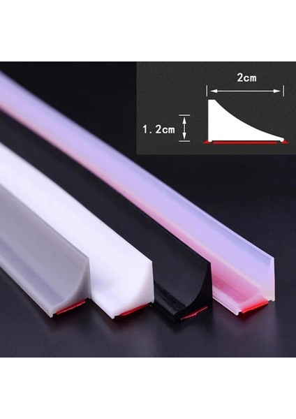 Beyaz Stil 50CM Çok Renkli Silikon Banyo Su Tutucu Şerit Engelleyici Çamaşır Makinesi Havzası Soba Kuru ve Islak Ayırma Duş Barajı Bariyeri (Yurt Dışından) fiyatları
