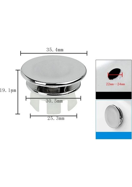 Tarz 3 Tarz Lavabo Taşma Halkası Özenle Dekore Edilmiş Kapak Lavabo Taşma Taşma Tapası Tapası Yedek Lavabo Havzası Plastik Taşma Halkası (Yurt Dışından)