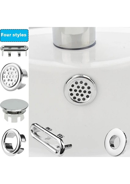 Tarz 3 Tarz Lavabo Taşma Halkası Özenle Dekore Edilmiş Kapak Lavabo Taşma Taşma Tapası Tapası Yedek Lavabo Havzası Plastik Taşma Halkası (Yurt Dışından) modelleri
