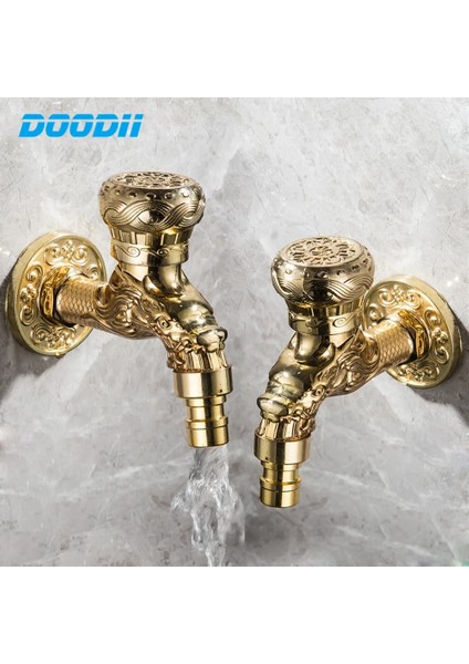 B003 Tarzı Oyma Duvar Şişe Musluk Bibcock Çinko Alaşım Retro Musluk Dekoratif Açık Bahçe Musluk Çamaşır Makinesi Paspas Dokunun Torneira De Parede (Yurt Dışından) fiyatları