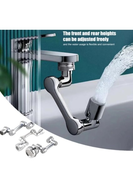 Ikili Mod 720 Stili 1080 Yeni Evrensel Dönebilen Musluk Genişletici Robotik Kol Sprey Başlığı Sıçrama Filtresi Için Abs Musluk Banyo Mutfak Lavabo Adaptörü (Yurt Dışından) fırsatları