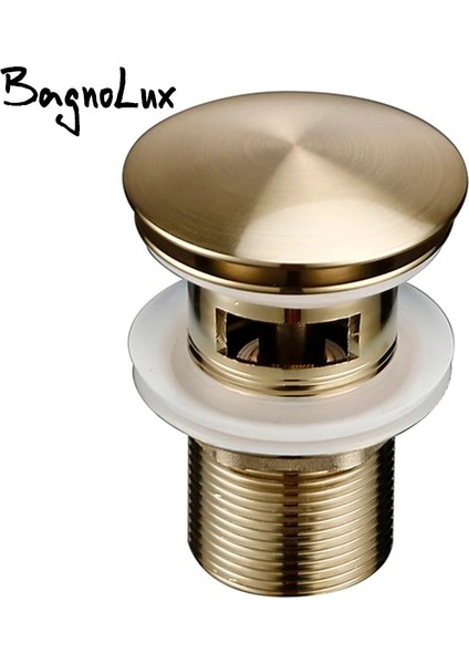 Kahverengi Bronz Tarzı Banyo Lavabo Drenaj Lavabo Süzgeç Atık Boru Lavabo Fişi Açılır Düğme Lüks Fırça Altın Pirinç Malzeme Mat Siyah Gül (Yurt Dışından) modelleri