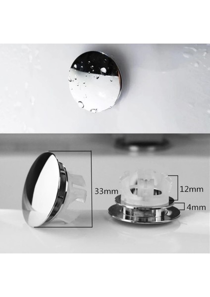 Krom Stili Diğer Banyo Lavabo Taşma Kapağı Yuvarlak Delik Taşma Seramik Havza Tencere Bakır Ekle Havza Aksesuarı Alet Fikstür Iyileştirme (Yurt Dışından) fırsatları