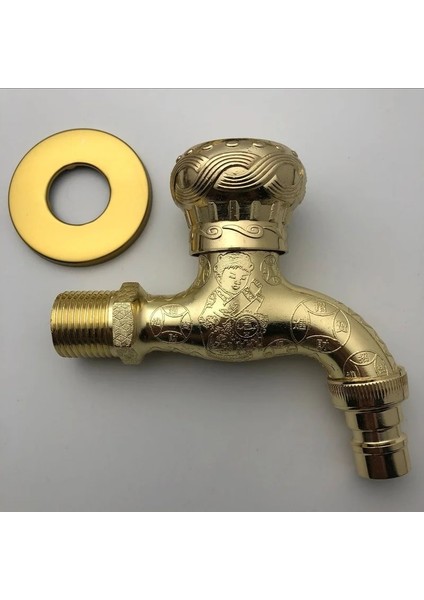 F Tarzı Anituqe Bronz Çamaşır Makinesi Vinç Dekoratif Açık Musluk, Vintage Bahçe Bibcock Musluk Duvara Monte Paspas Musluk Pirinç Wf (Yurt Dışından)
