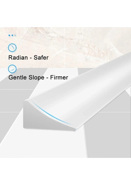 Beyaz Stil 300CM Su Durdurucu Tezgah Su Tutma Şeridi Bükülebilir Banyo Çamaşır Makinesi Eşik Su Duş Barajı Bariyeri Mutfak (Yurt Dışından)