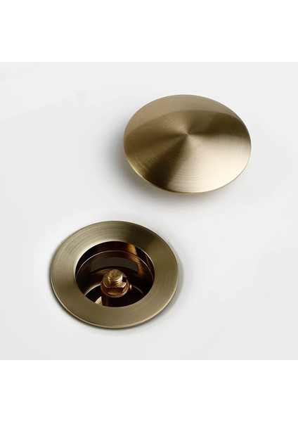 Cilalı Altın-2 Stili Banyo Lavabo Stoper Lavabo Pop Up Tahliye Tapası Kapağı Atık Boru Süzgeç Banyo Aksesuarları Için Taşma ile Veya Olmadan (Yurt Dışından) indirimleri