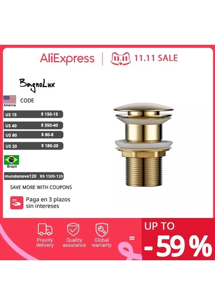 Sarı Tarzı Pop Up Tahliye Düğmesi Banyo Lavabo Fişi Süzgeç Sifon Atık Stoper Lavabo Musluk Aksesuarı Washbae Siyah Altın Gül (Yurt Dışından) modelleri