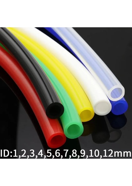 Kırmızı Stil Kimlik 10MM Dış Çap 12MM 1 Metre Id Gıda Sınıfı Silikon Tüp Esnek Kauçuk Hortum Meşrubat Borusu Su Konektörü (Yurt Dışından)