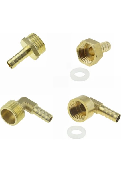 Bilgisayar Stili 10MM Diken Pirinç Hortum Bağlantısı Dikenli Kuyruk Dişlisi Hava Su Borusu Konektörü Bağlantı Çoğaltıcı Adaptörü (Yurt Dışından)