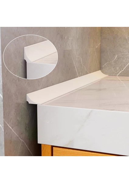 Gri Tarzı 120CM 3m Banyo Silikon Su Durdurucu Engelleyici Duş Barajı Kaymaz Kuru ve Islak Ayırma Mutfak Tezgahı Boşluk Bariyeri Su Durdurma (Yurt Dışından) fiyatları