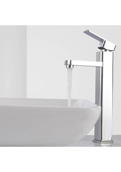 Gümüş - L- Hortum Stili Yok Banyo Musluk Havzası Musluklar Tek Delik Sıcak Soğuk Su Lavabo Bataryası Dokunun Mat Siyah Yüksek Sıcaklık ve Yüksek Basınca Dayanıklı (Yurt Dışından)