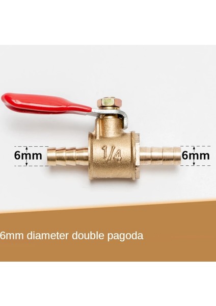 6mm Tarzı Pirinç Küçük Küresel Vana '' '' '' Dişierkek Konu Pirinç Vana Konnektörü Ortak Bakır Boru Bağlantı Elemanı Çoğaltıcı Adaptörü (Yurt Dışından)