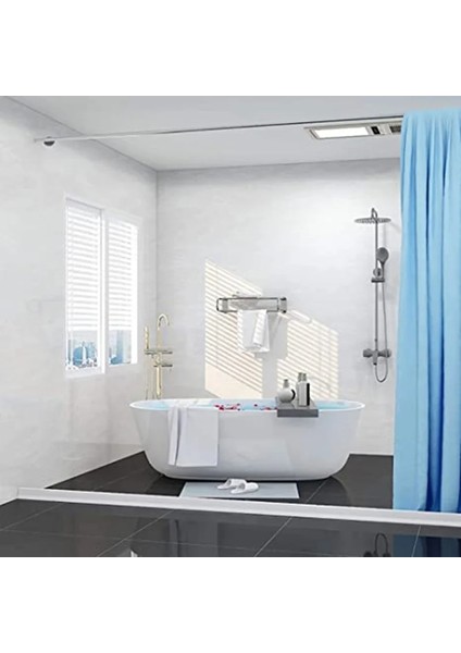 Gri Tarzı 80CM Banyo Su Durdurucu Engelleyici Sel Bariyeri Kuru ve Islak Ayırma Tutma Şeridi Kauçuk Baraj Yapışkanlı Cam Duş Kapısı Sızdırmazlık Bandı (Yurt Dışından)
