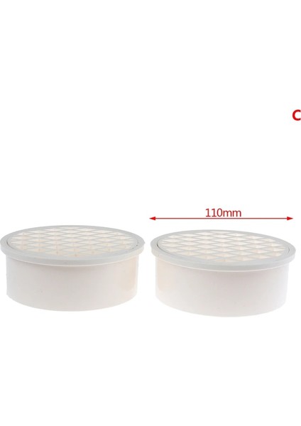 NO.110 Stili Ekleme Tipi Basit Yer Sifonu Pvc Yuvarlak Boru Uç Kapağı Filtre Net Havalandırma Kapağı Bahçe Balkon Çatı Drenaj Parçaları (Yurt Dışından)