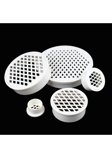 NO.110 Stili Ekleme Tipi Basit Yer Sifonu Pvc Yuvarlak Boru Uç Kapağı Filtre Net Havalandırma Kapağı Bahçe Balkon Çatı Drenaj Parçaları (Yurt Dışından)
