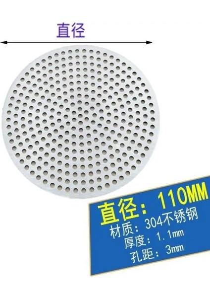 110MM Tarzı 304 Paslanmaz Çelik Yuvarlak Yer Sifonu Kapağı, Saç Filtresi, Banyo, Bahçe, Tuvalet, Enkazın Tahliyeyi Tıkamasını Önleyin (Yurt Dışından)