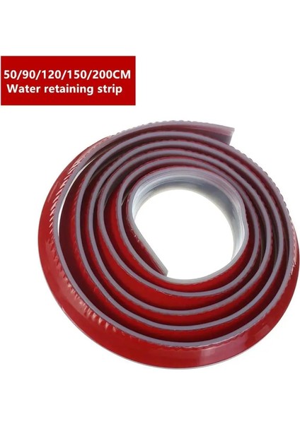 Gri Tarzı 50CM Banyo Su Durdurucu Su Tutma Şeridi Bükülebilir Banyo Kapısı Çamaşır Makinesi Duş Eşiği Su Duş Barajı Bariyeri (Yurt Dışından)