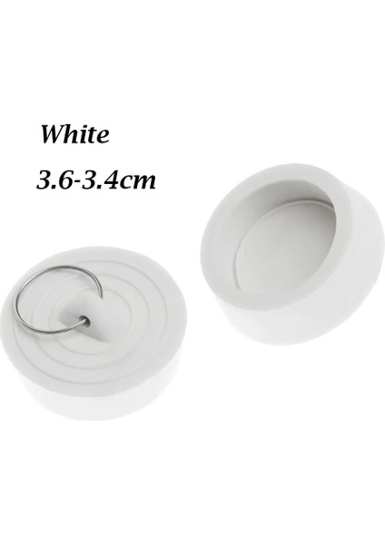 Beyaz 36-34MM Tarzı 1 Adet Dayanıklı Kauçuk Tuvalet Mutfak Lavabosu Su Durdurucu Zemin Yuvarlak Tahliye Tapası Lavabo Küvet Drenaj Stoper Sızdırmaz Fiş (Yurt Dışından)
