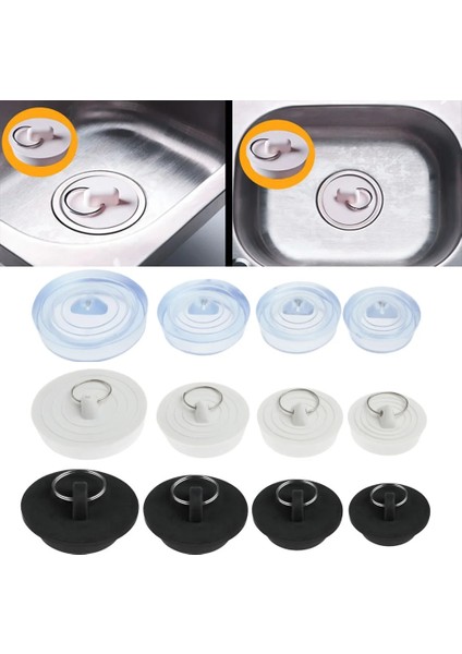 Beyaz 36-34MM Tarzı 1 Adet Dayanıklı Kauçuk Tuvalet Mutfak Lavabosu Su Durdurucu Zemin Yuvarlak Tahliye Tapası Lavabo Küvet Drenaj Stoper Sızdırmaz Fiş (Yurt Dışından) modelleri