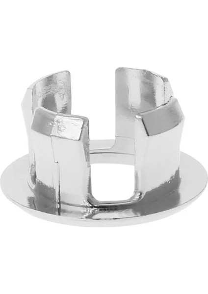 No.5 Tarzı Banyo Bak Taşma Halkası Altı Ayak Yuvarlak Insert Krom Delikli Kapak Kapağı 50PB (Yurt Dışından)